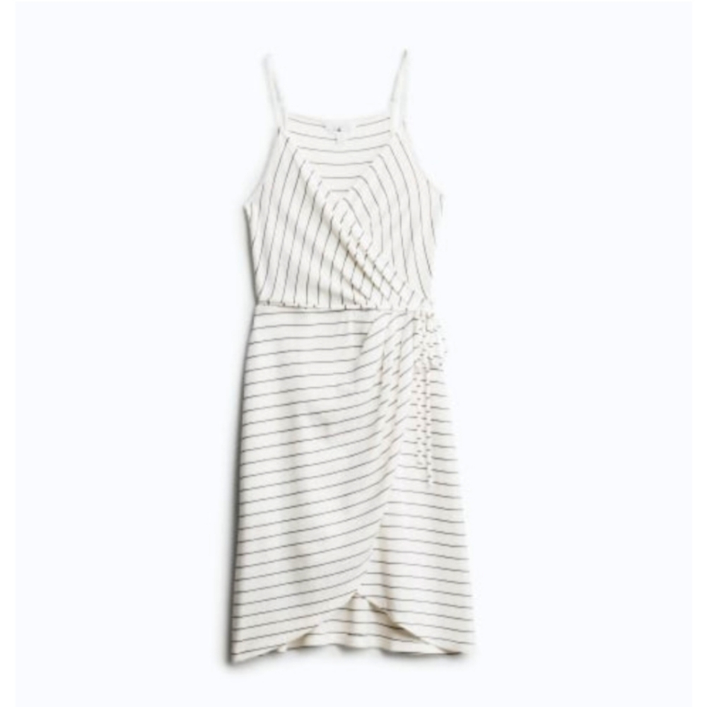 41 Hawthorne Annora Faux Wrap Mini Dress in White Size S petite